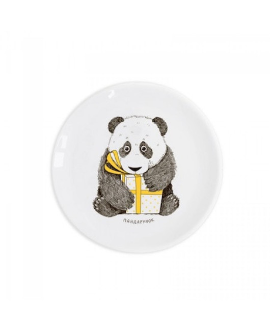 Детская тарелка с рисунком панды